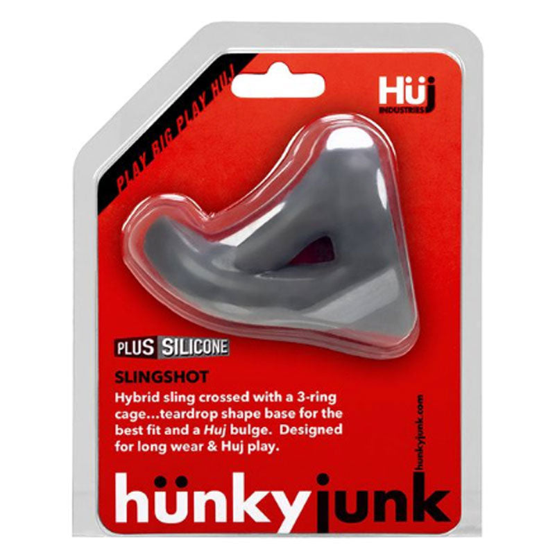 HUNKYJUNK SLINGSHOT 3 RING TEARDROP STONE