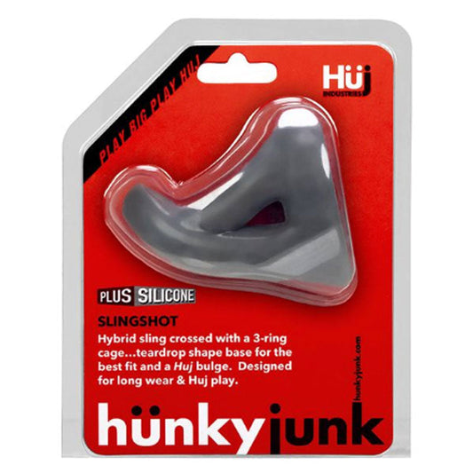 HUNKYJUNK SLINGSHOT 3 RING TEARDROP STONE