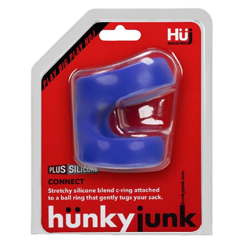 HUNKYJUNK CONNECT COCK RING/BALLTUGGER COBALT