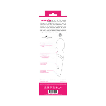 VEDO WANDA RECHARGEABLE WAND VIBE - FOXY PINK
