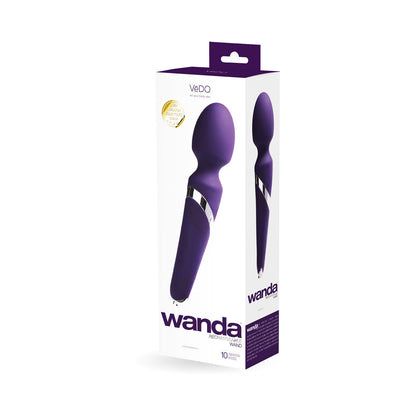 VEDO - WANDA RECHARGEABLE WAND VIBE - DEEP PURPLE