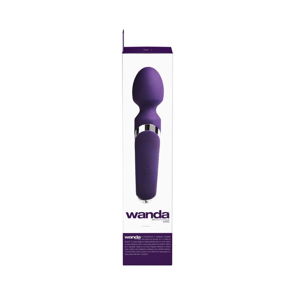 VEDO - WANDA RECHARGEABLE WAND VIBE - DEEP PURPLE