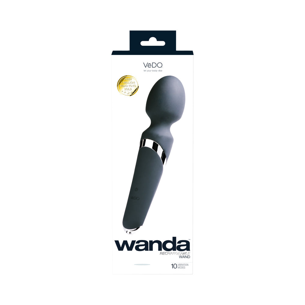 VEDO - WANDA RECHARGEABLE WAND VIBE - JUST BLACK