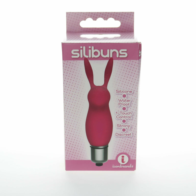 ICON BRANDS - VIBRADOR BALA DE SILICONA CONEJO ROSA DE 9''