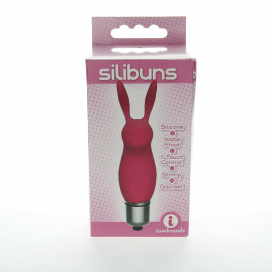 ICON BRANDS - THE 9''S SILICONE BUNNY BULLET PINK
