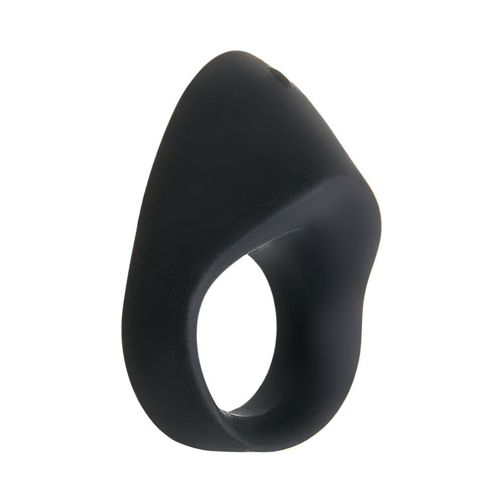 ZERO TOLERANCE NIGHT RIDER RECHARGEABLE VIBRATING SILICONE COCKRING BLACK