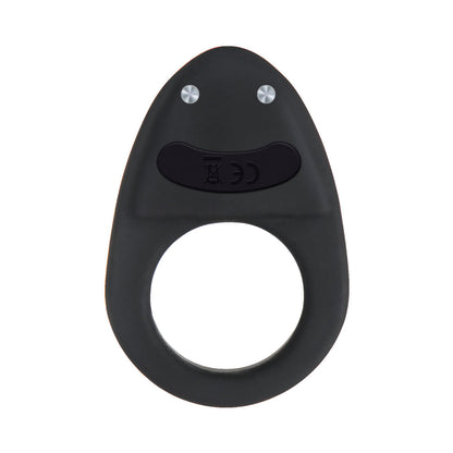 ZERO TOLERANCE - NIGHT RIDER RECHARGEABLE VIBRATING SILICONE COCKRING BLACK