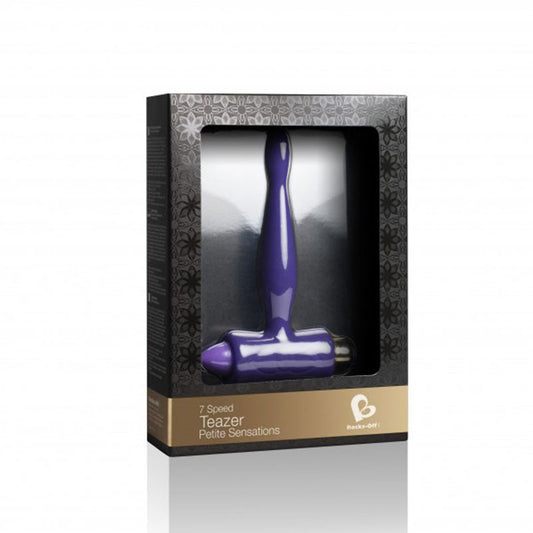 ROCKS- OFF - PETITE SENSATIONS TEAZER ANAL PLUG VIBRATOR PURPLE