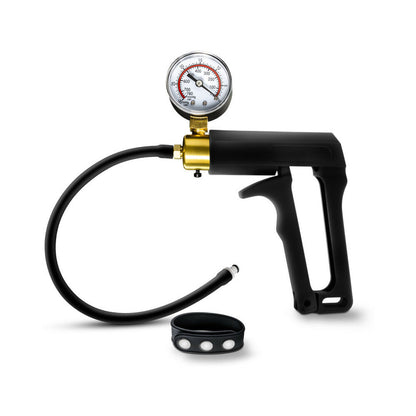PERFORMANCE GAUGE PUMP TRIGGER WITH SILICONE TUBING & SILICONE COCK STRAP BLACK