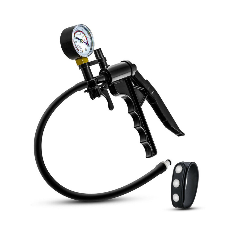 PERFORMANCE GAUGE PUMP PISTOL WITH SILICONE TUBING & SILICONE COCK STRAP BLACK