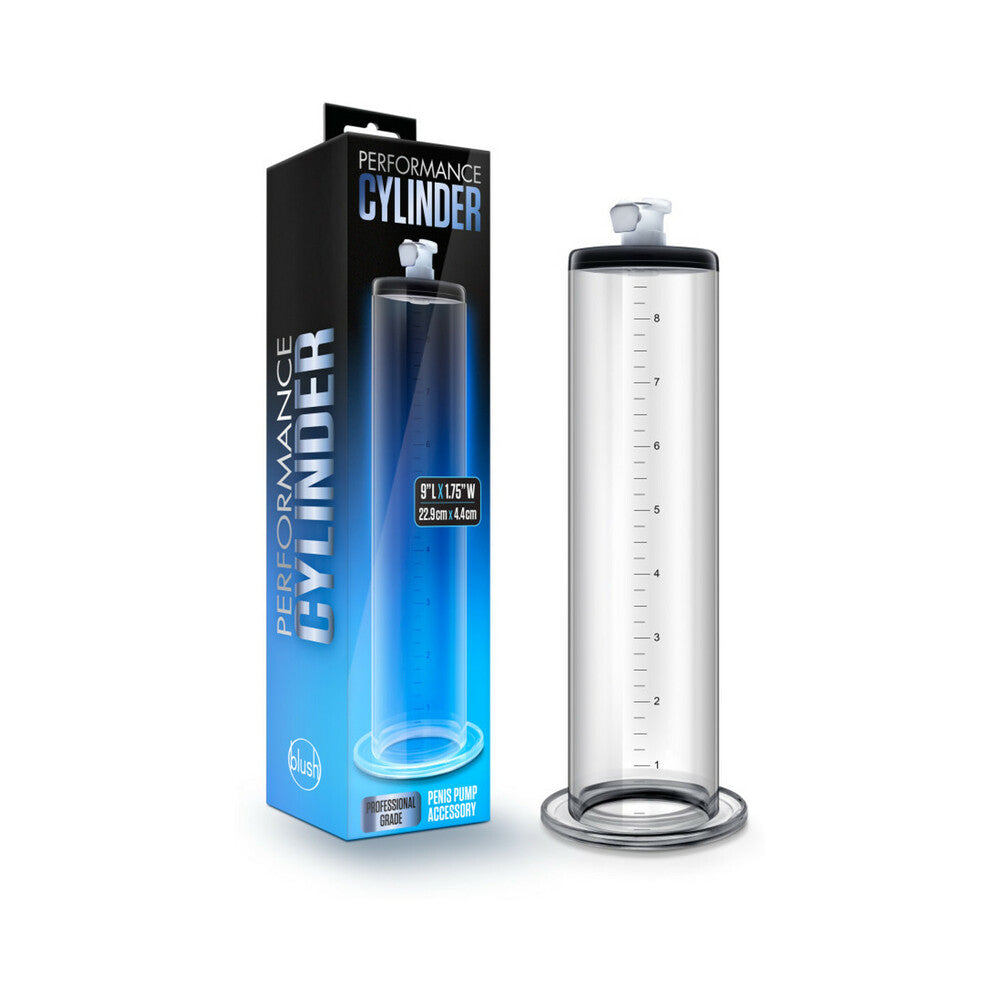 BLUSH - PERFORMANCE PENIS PUMP 9 IN. X 1.75 IN. CYLINDER CLEAR