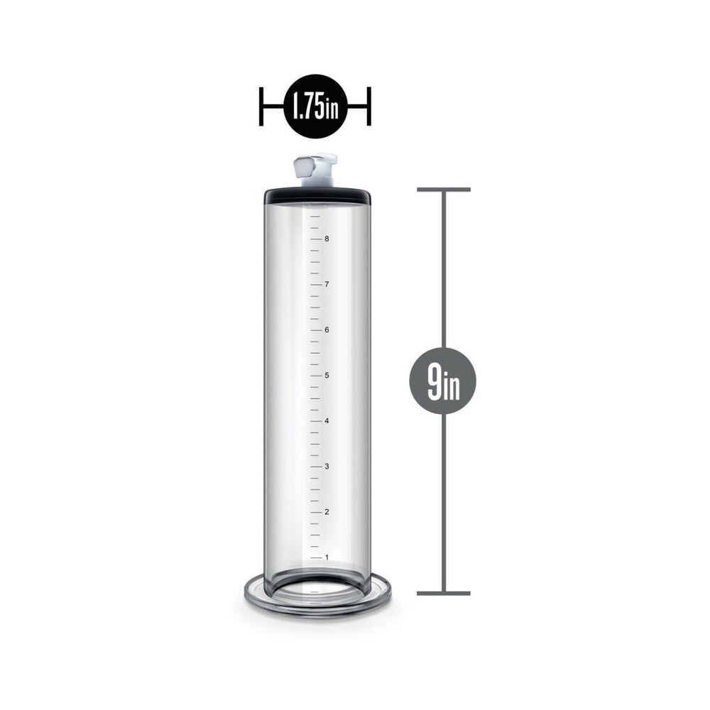 BLUSH - PERFORMANCE PENIS PUMP 9 IN. X 1.75 IN. CYLINDER CLEAR