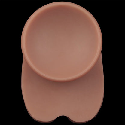 LOVETOY - 16'' DUAL LAYERED BENDABLE SILICONE COCK XXL(FLESH)