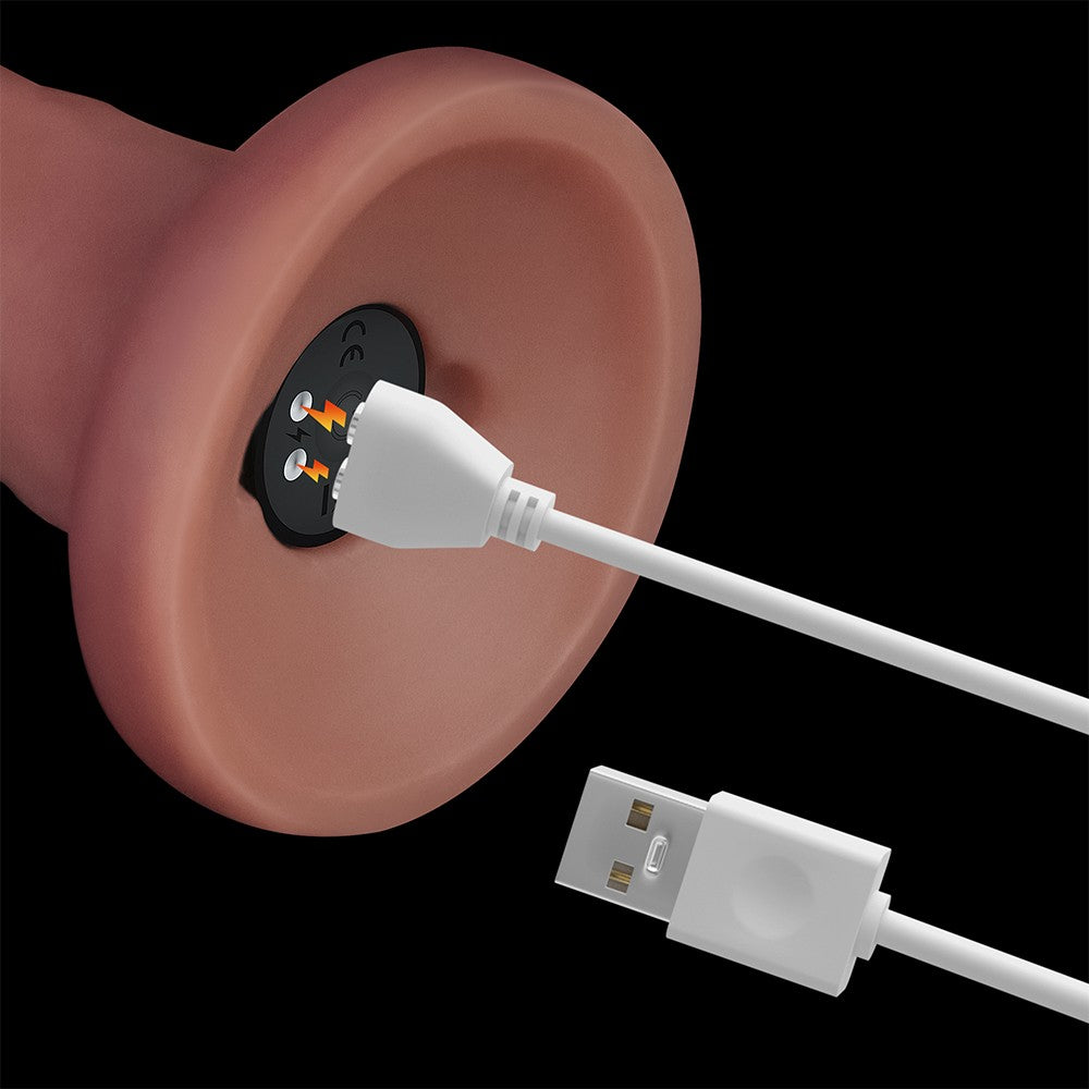 LOVETOY - 8'' VIBRATING DUAL DENSITY POWER COCK