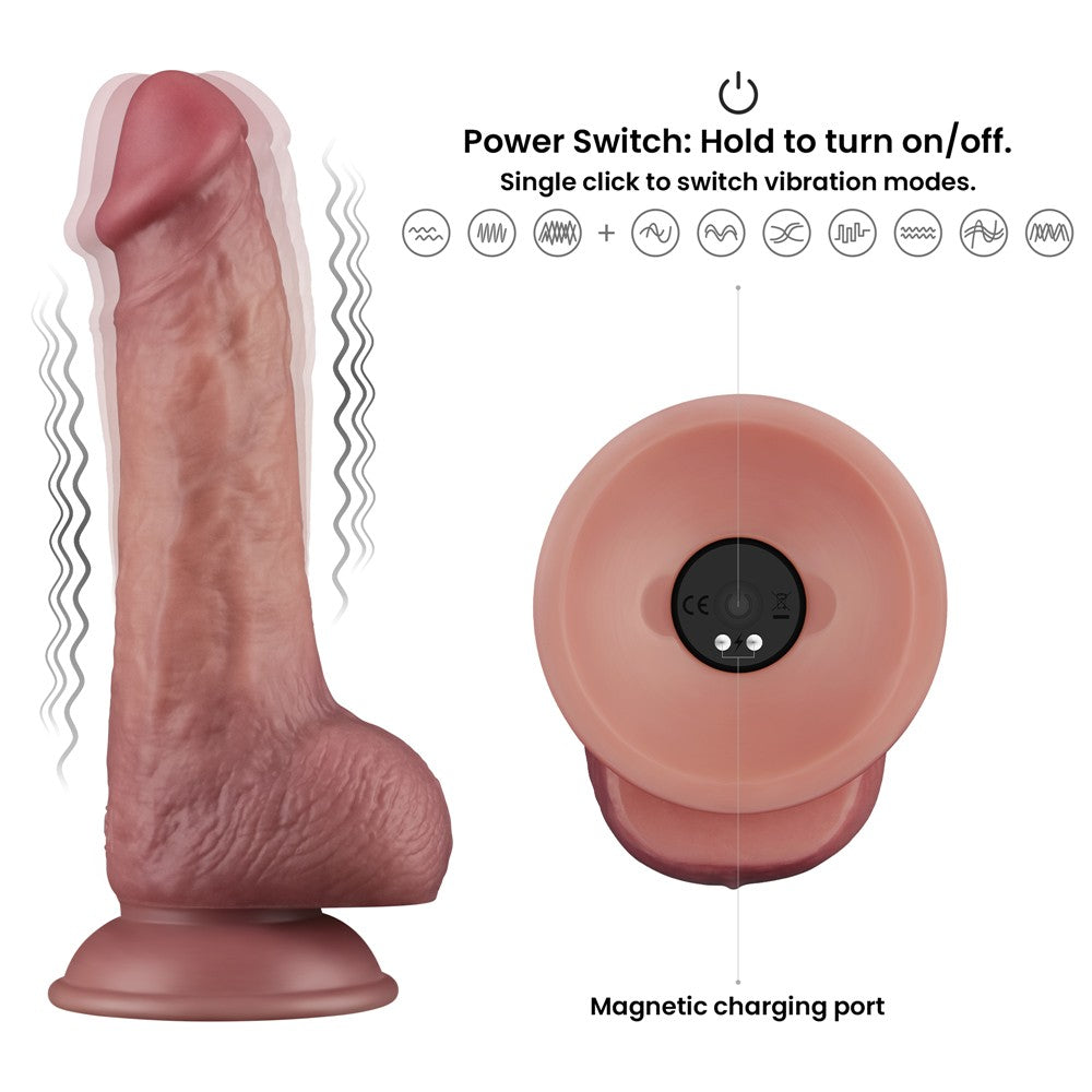 LOVETOY - 8.5'' VIBRATING DUAL DENSITY POWER COCK