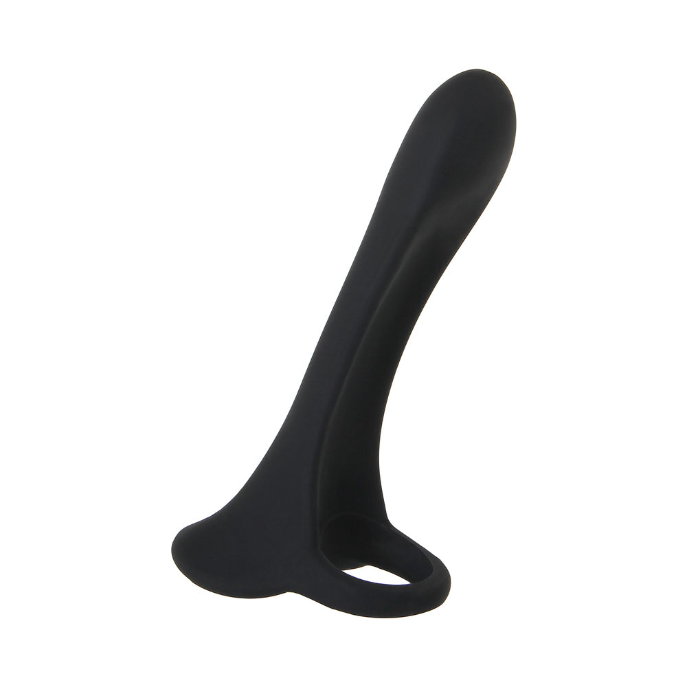 ZERO TOLERANCE COCK ARMOR RECHARGEABLE VIBRATING SILICONE COCK SHEATH BLACK