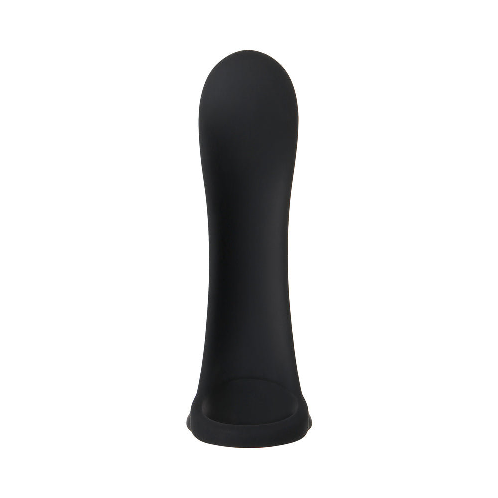 ZERO TOLERANCE COCK ARMOR RECHARGEABLE VIBRATING SILICONE COCK SHEATH BLACK