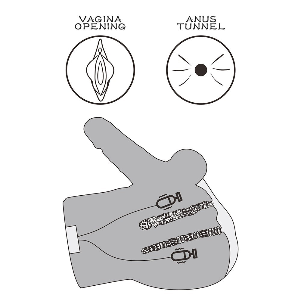 LOVETOY - STREETGIRL'S DUAL MOTOR SENSATION PULSE WITH DILDO