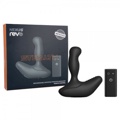 NEXUS - REVO STEALTH REMOTE CONTROL ROTATING PROSTATE MASSAGER - BLACK