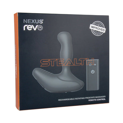 NEXUS - REVO STEALTH REMOTE CONTROL ROTATING PROSTATE MASSAGER - BLACK