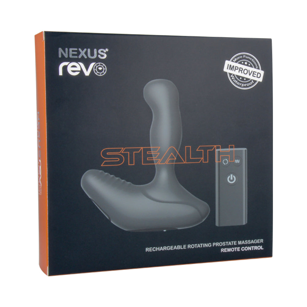 NEXUS - REVO STEALTH REMOTE CONTROL ROTATING PROSTATE MASSAGER - BLACK