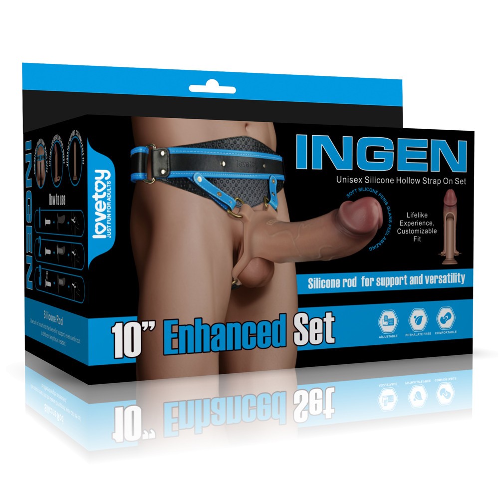 LOVETOY - INGEN 10'' ENHANCED SET XS/S/M (FLESH)