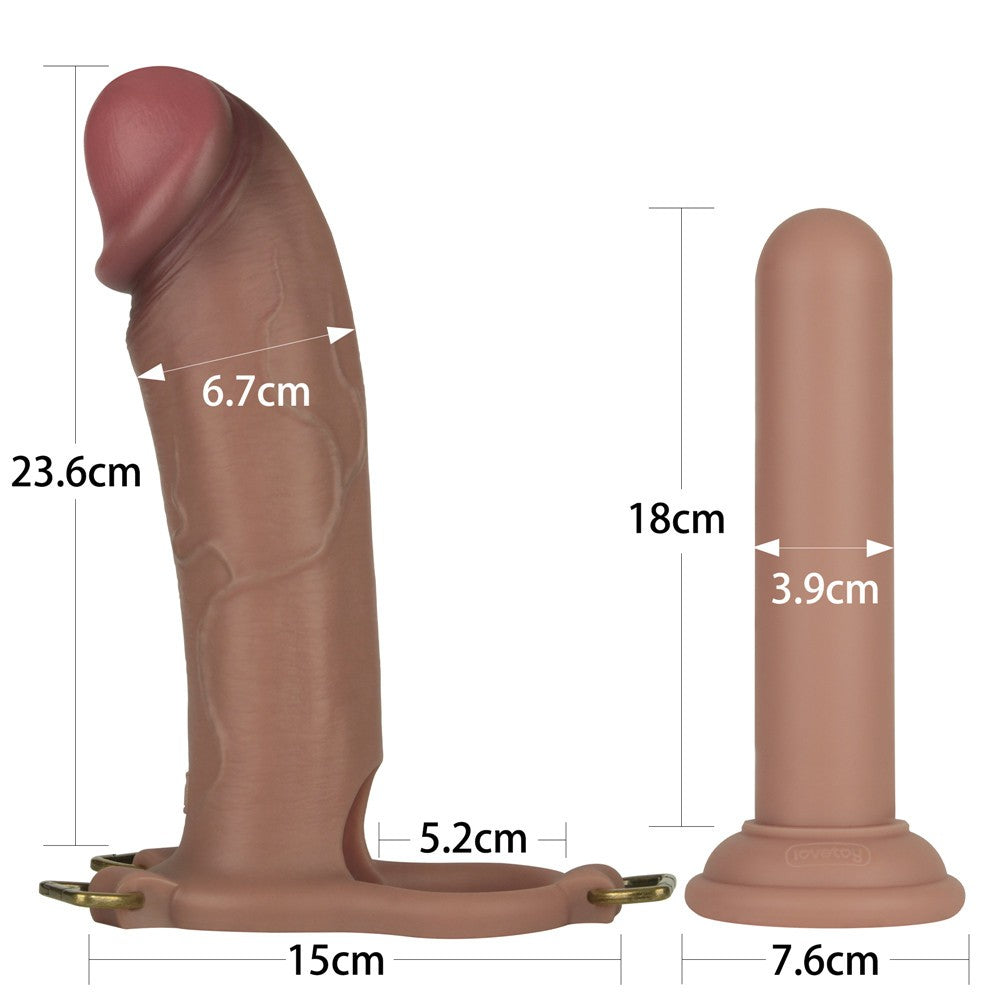 LOVETOY - INGEN 10'' ENHANCED SET XS/S/M (FLESH)