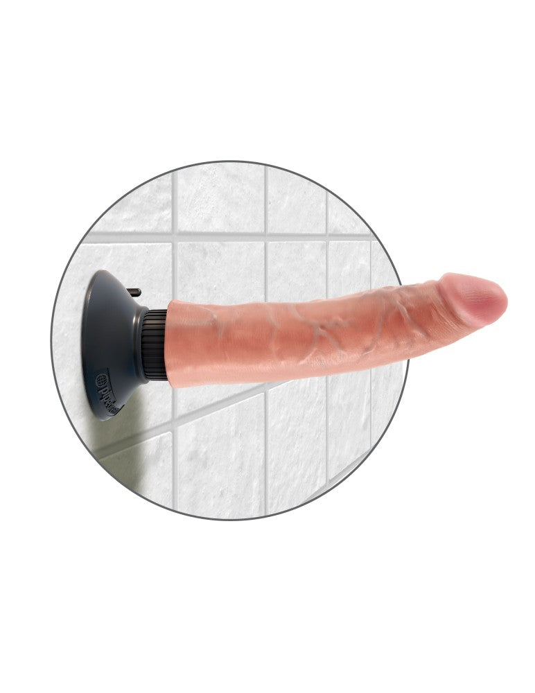 PIPEDREAM - KING COCK - 7" VIBRATING COCK  LIGHT