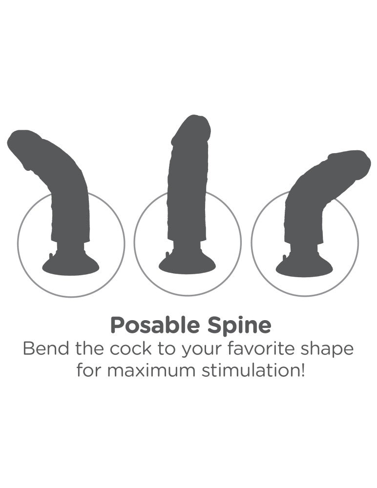 PIPEDREAM - KING COCK - 8" VIBRATING COCK LIGHT