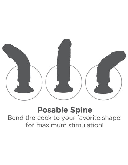 PIPEDREAM - KING COCK - 8" VIBRATING COCK LIGHT