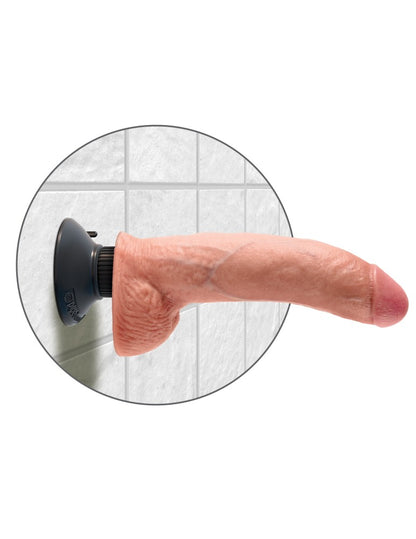 PIPEDREAM - KING COCK - 9" VIBRATING COCK WITH BALLS  LIGHT