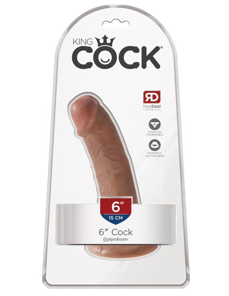 PIPEDREAM - KING COCK - 6" COCK  TAN
