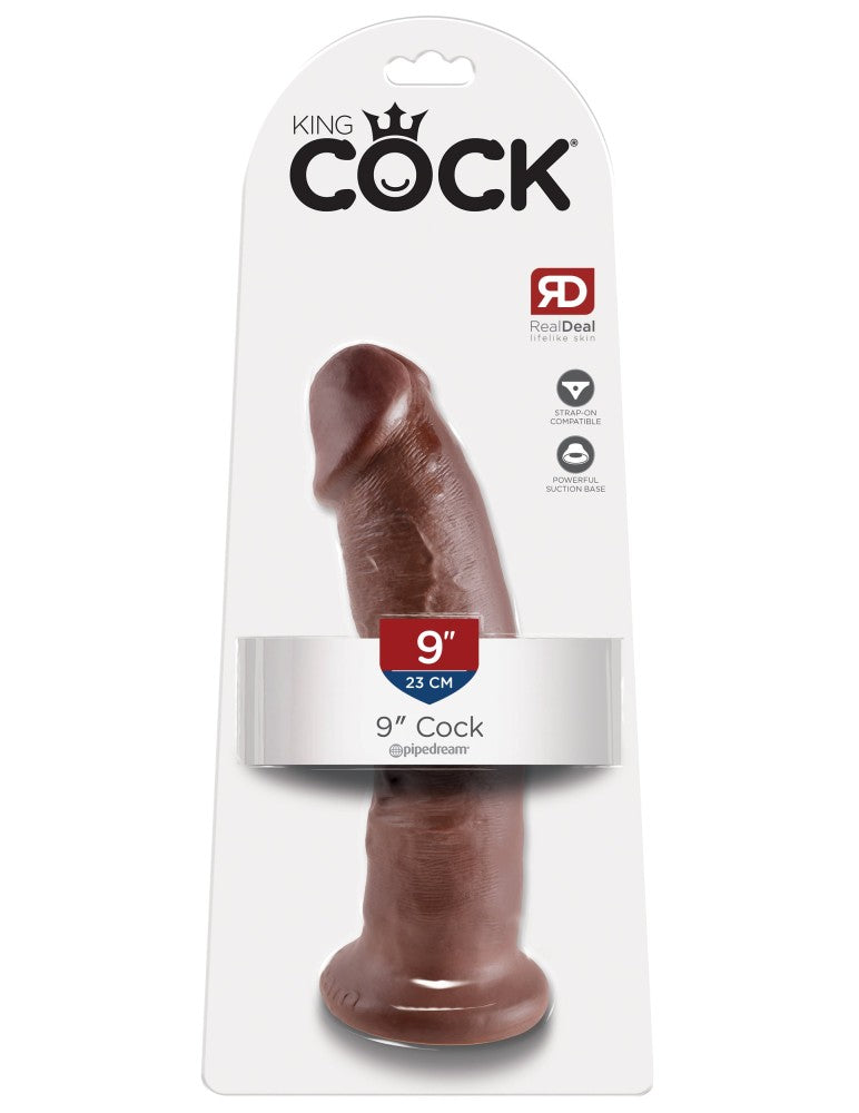 PIPEDREAM - KING COCK - 9" COCK  BROWN