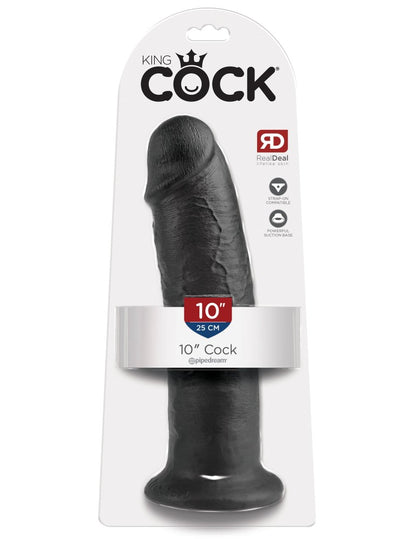 PIPEDREAM - KING COCK - 10" COCK  BLACK