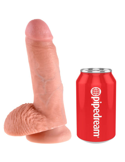 PIPEDREAM - KING COCK - 7" COCK WITH BALLS  LIGHT