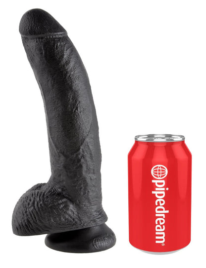 PIPEDREAM - KING COCK - 9" COCK WITH BALLS  BLACK