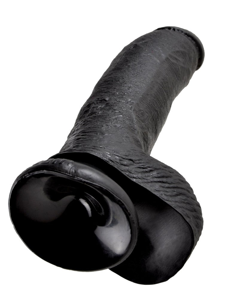 PIPEDREAM - KING COCK - 9" COCK WITH BALLS  BLACK