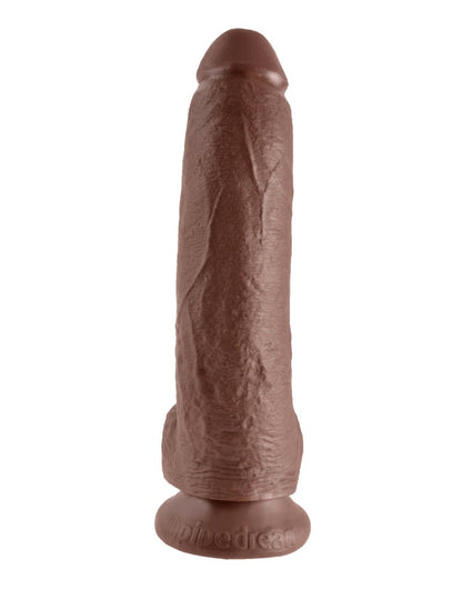 PIPEDREAM - KING COCK - 9" COCK WITH BALLS  BROWN