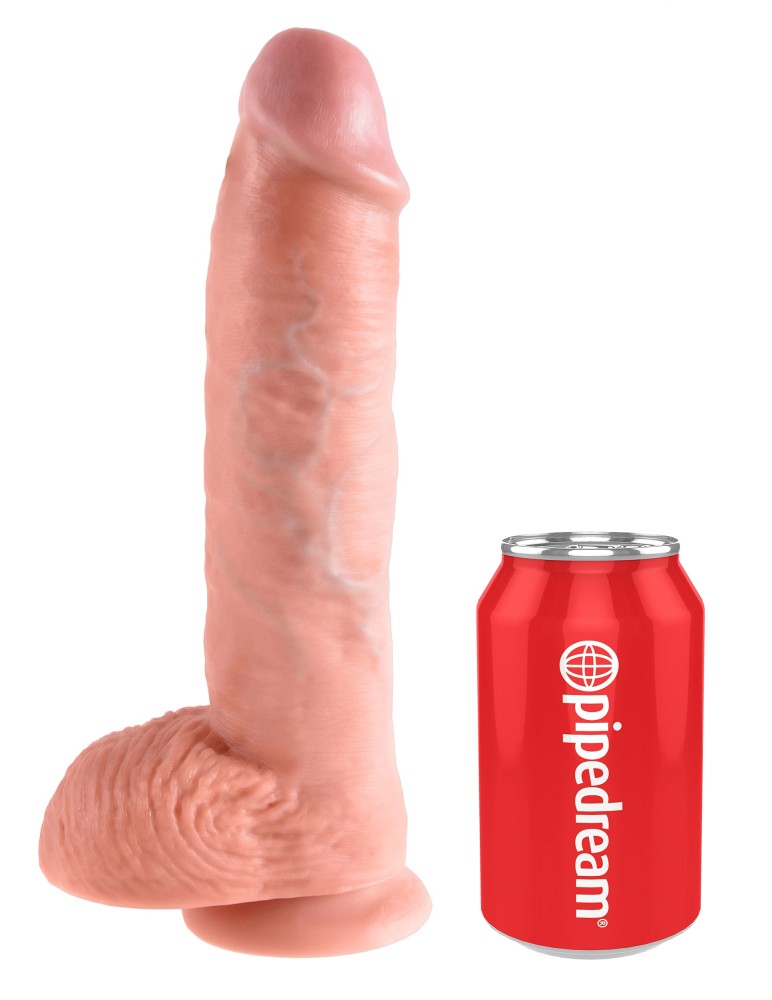 PIPEDREAM - KING COCK - 10" COCK WITH BALLS  LIGHT