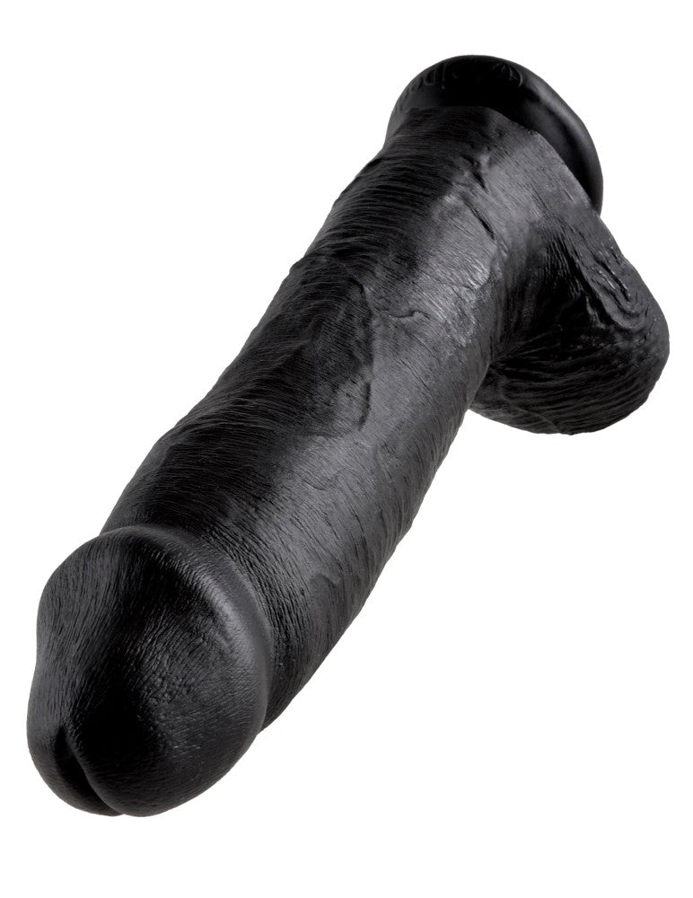 PIPEDREAM - KING COCK - 12" COCK WITH BALLS BLACK