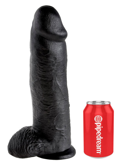 PIPEDREAM - KING COCK - 12" COCK WITH BALLS BLACK