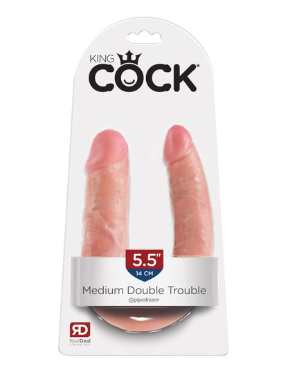 PIPEDREAM - KING COCK - MEDIUM DOUBLE TROUBLE  LIGHT