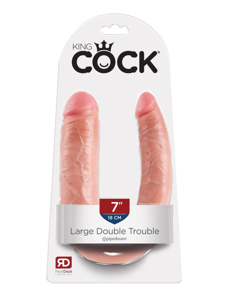 PIPEDREAM - KING COCK - LARGE DOUBLE TROUBLE  LIGHT