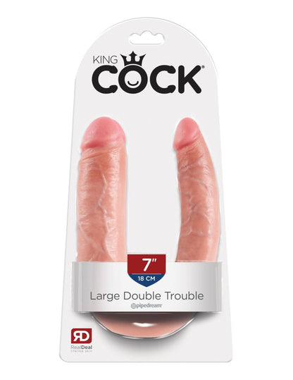 PIPEDREAM - KING COCK - LARGE DOUBLE TROUBLE  LIGHT