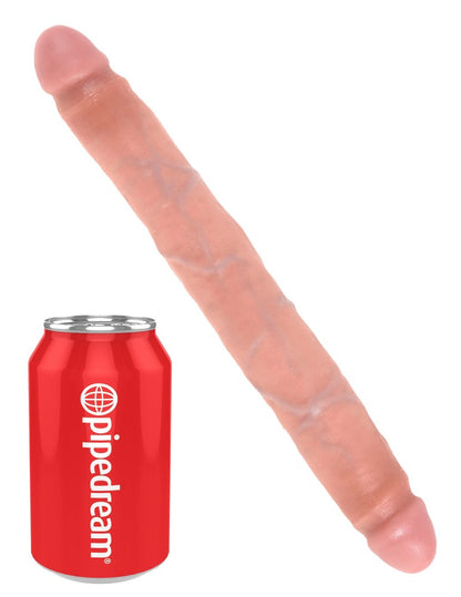 PIPEDREAM - KING COCK - 12" SLIM DOUBLE DILDO LIGHT