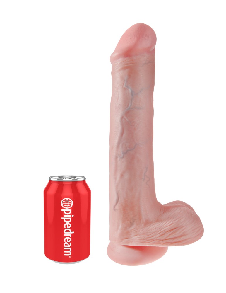 PIPEDREAM - KING COCK - 13" COCK WITH BALLS  LIGHT