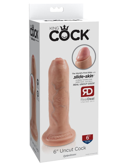 PIPEDREAM - KING COCK - 6" UNCUT  LIGHT