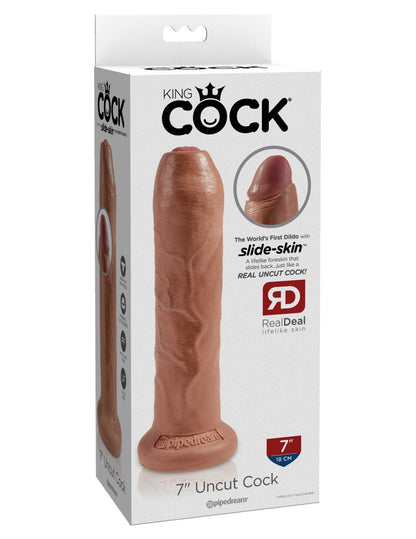 PIPEDREAM - KING COCK - 7" UNCUT  TAN