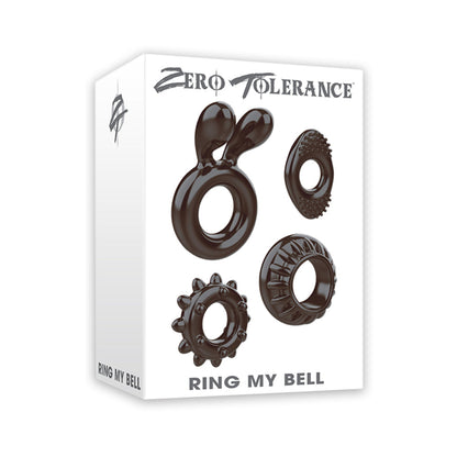 ZERO TOLERANCE - RING MY BELL 4-PIECE COCKRING SET BLACK