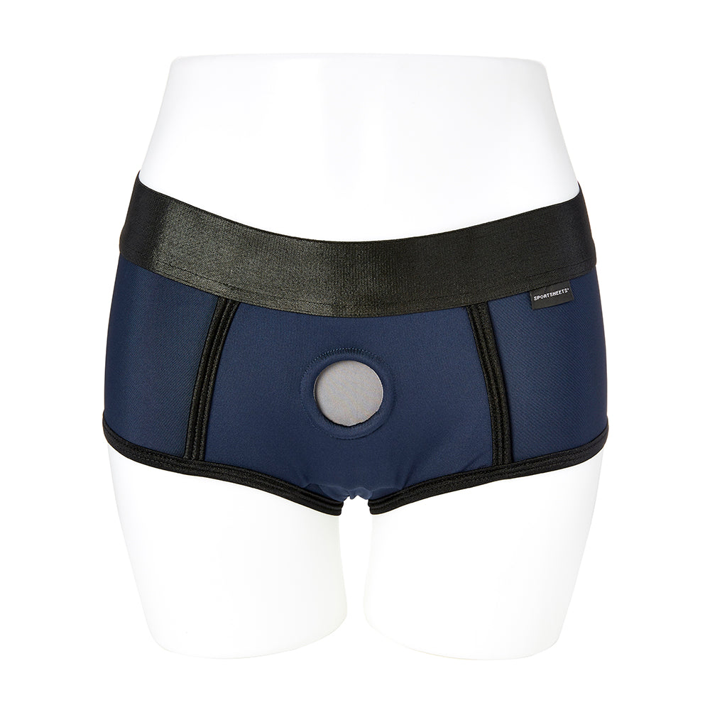 SPORTSHEETS EM.EX. FIT HARNESS NAVY XS
